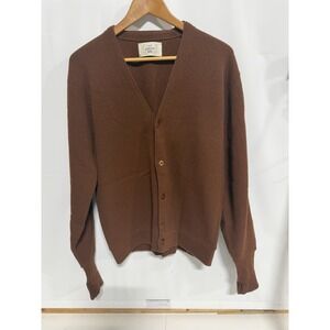 Vintage Jantzen 100 Cardigan Mens Grandpa Kurt Cobain Mens M Fast Shipping